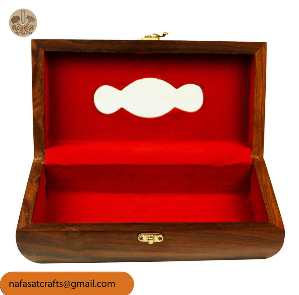 Handcrafted Wooden Tissue Box – Decorative Tissue Paper Holder for Home & Office