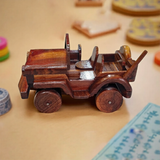 Personalized Wooden Toy Jeep – Custom Baby Boy Gift, Handmade Wooden Car Toy & Birthday Keepsake