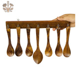 Premium Handcrafted Sheesham Wooden Serving Spoon Set – Elegant Kitchen & Dining Utensils