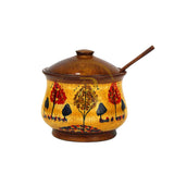 Chenille Wooden Sugar Pot – Handcrafted Wooden Sugar Bowl for Kitchen & Dining Table Decor