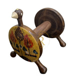 Hand-Painted Wooden Kitchen Tissue Roll Stand – Decorative Paper Towel Holder for Countertop