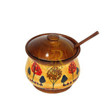 Chenille Wooden Sugar Pot – Handcrafted Wooden Sugar Bowl for Kitchen & Dining Table Decor