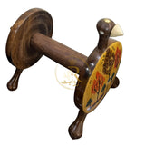 Hand-Painted Wooden Kitchen Tissue Roll Stand – Decorative Paper Towel Holder for Countertop