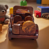 Personalized Wooden Toy Jeep – Custom Baby Boy Gift, Handmade Wooden Car Toy & Birthday Keepsake