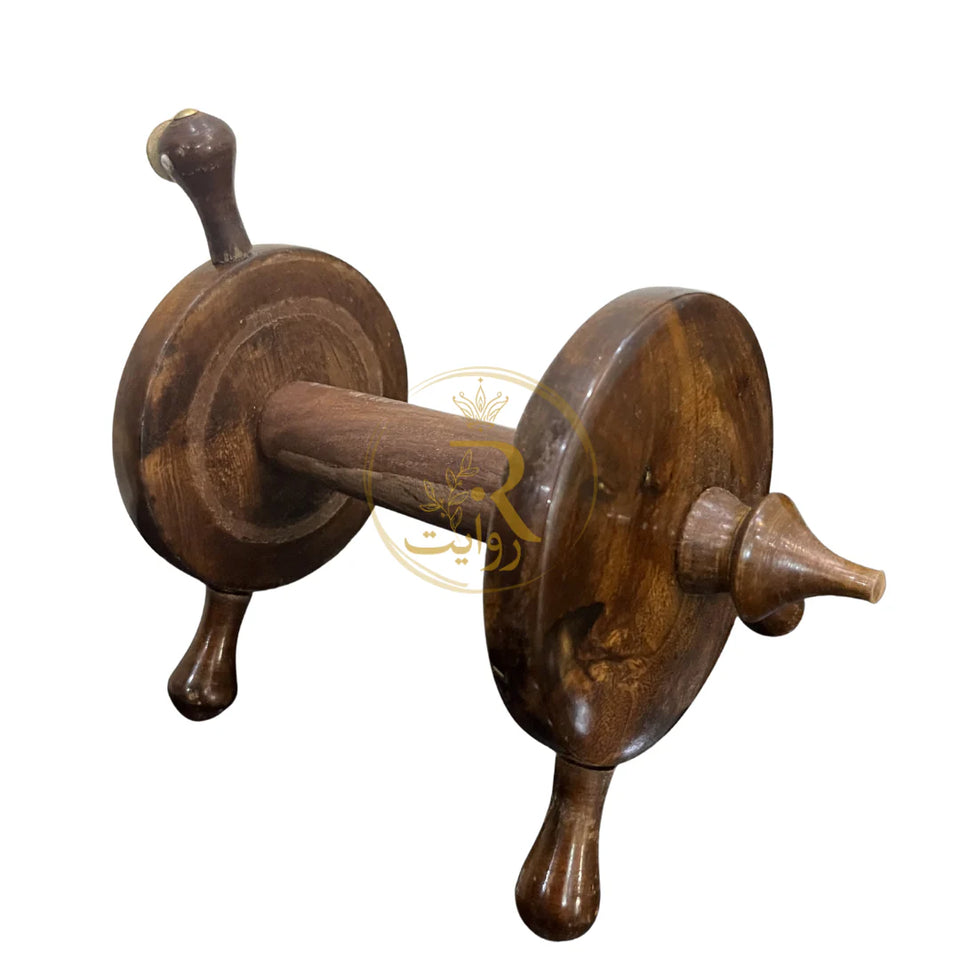 Hand-Painted Wooden Kitchen Tissue Roll Stand – Decorative Paper Towel Holder for Countertop