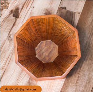 Handwoven Basket Side Table – Decorative Storage Table for Living Room & Home Décor