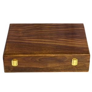 Handcrafted 10-Slot Wooden Watch Box – Premium Watch Organizer with Red Velvet Interior & Solid Wooden Lid