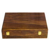 Handcrafted 10-Slot Wooden Watch Box – Premium Watch Organizer with Red Velvet Interior & Solid Wooden Lid