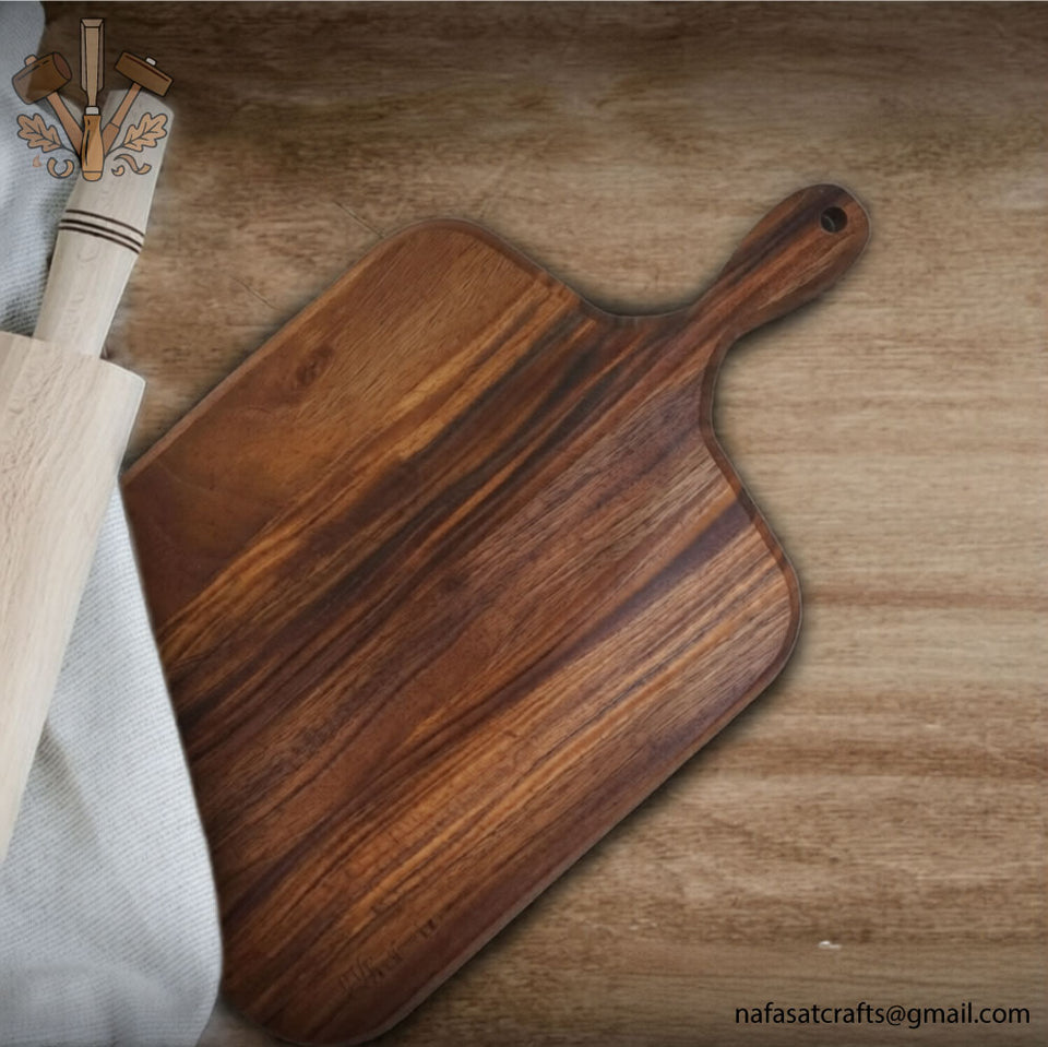 Premium Sheesham Wood Cutting Board – Durable Wooden Chopping Board for Kitchen | Natural Hardwood Butcher Block