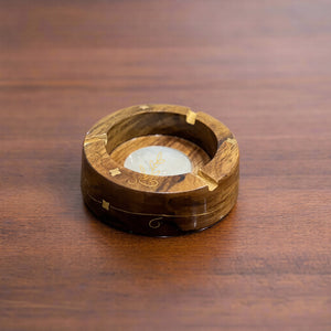 Handcrafted Wooden Ashtray – Durable Stylish Cigarette & Cigar Ash Tray