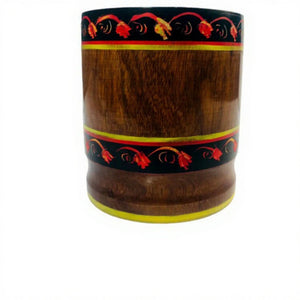Wooden Handmade Mortar & Pestle (Chatu Danda) – Traditional Grinding Tool for Kitchen