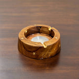 Handcrafted Wooden Ashtray – Durable Stylish Cigarette & Cigar Ash Tray
