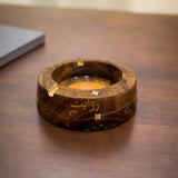 Handcrafted Wooden Ashtray – Durable Stylish Cigarette & Cigar Ash Tray