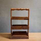 Handmade Wooden Spoon Rack for Kitchen – Wall Mounted Cooking Utensil Holder Organizer