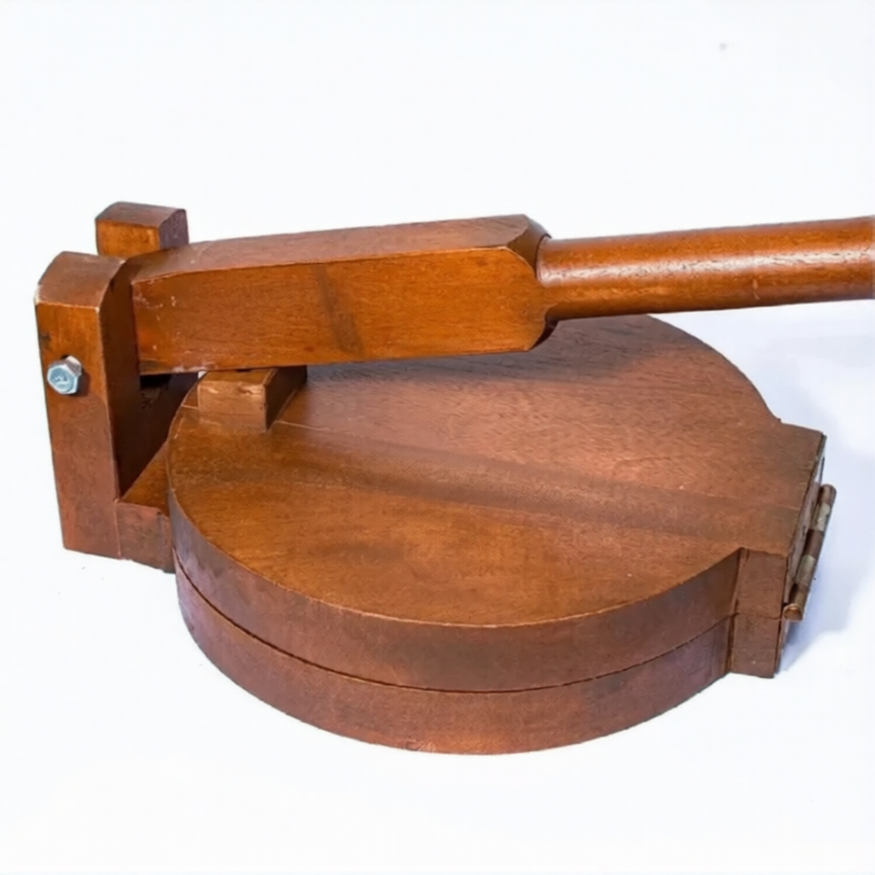 High Quality Wooden Roti Maker – Manual Chapati & Tortilla Dough Press | Handcrafted Kitchen Tool