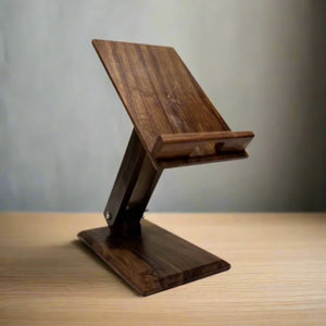 Handcrafted Wooden Smartphone Stand – Mobile Phone Holder for Desk, Table & Office