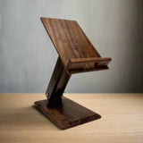 Handcrafted Wooden Smartphone Stand – Mobile Phone Holder for Desk, Table & Office